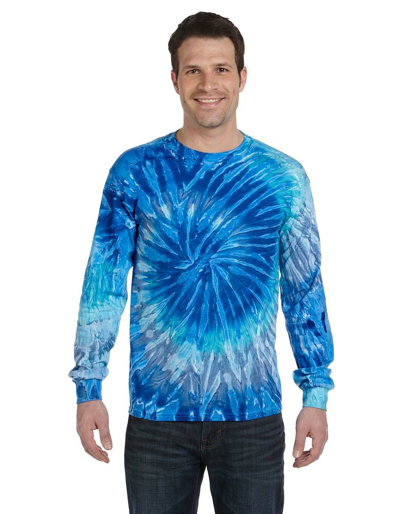 Tie-Dye CD2000 Adult 5.4 oz. 100% Cotton Long-Sleeve T-Shirt Front Fullsize"