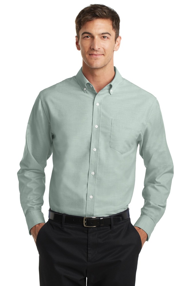 Port Authority S658 SuperPro ™ Oxford Shirt Front Fullsize"
