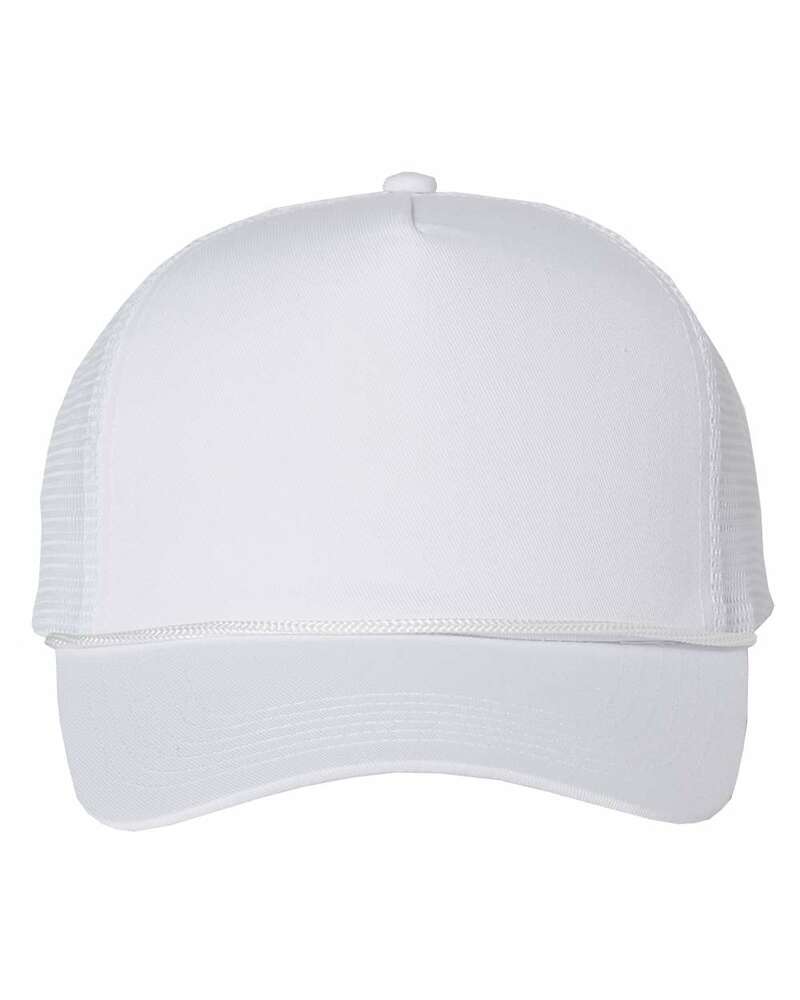 valucap 8804h five-panel mesh-back trucker cap Front Fullsize