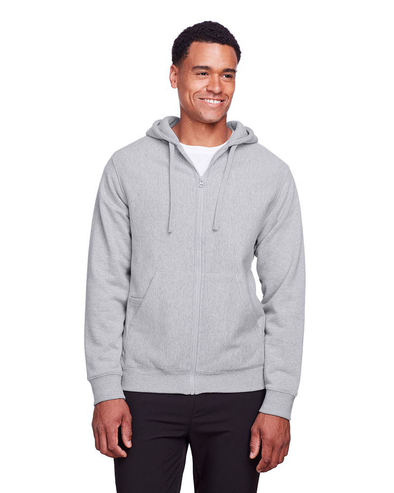 Team 365 TT95 Men's Zone HydroSport™ Heavyweight Full-Zip Hooded Sweatshirt Front Fullsize"