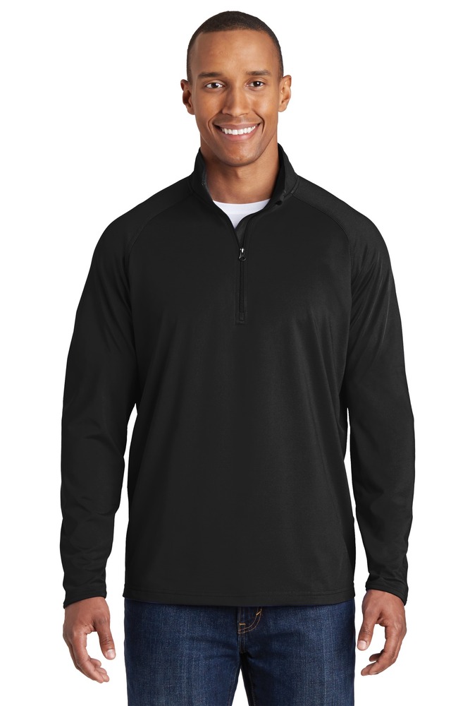 sport-tek st850 sport-wick ® stretch 1/4-zip pullover Front Fullsize