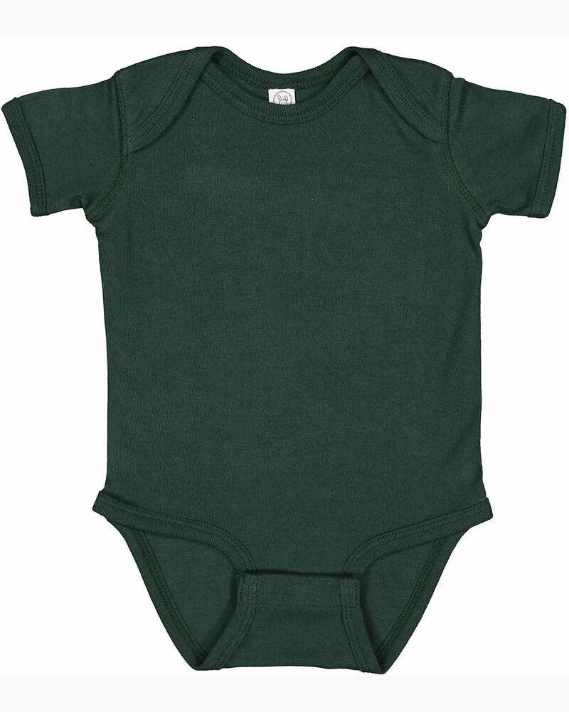 Rabbit Skins 4400 Infant Baby Rib Bodysuit Front Fullsize"