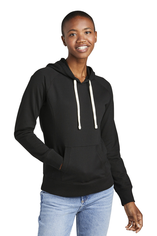 district dt8101 women's re-fleece ™ hoodie Front Fullsize