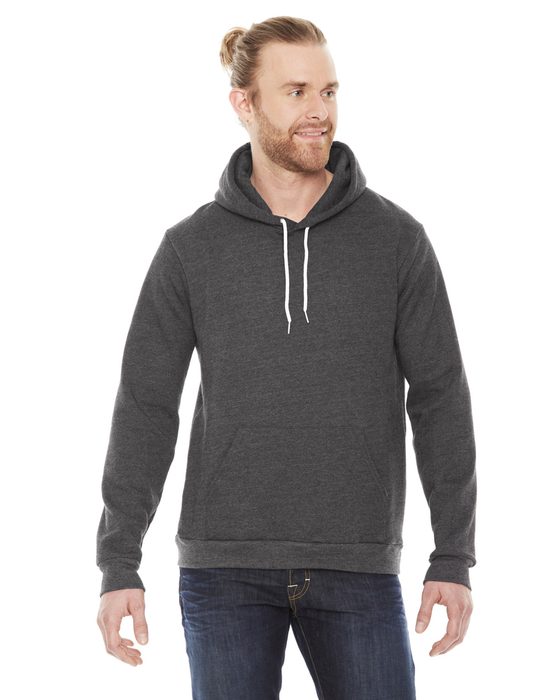 american apparel f498w unisex flex fleece drop shoulder pullover hoodie Front Fullsize