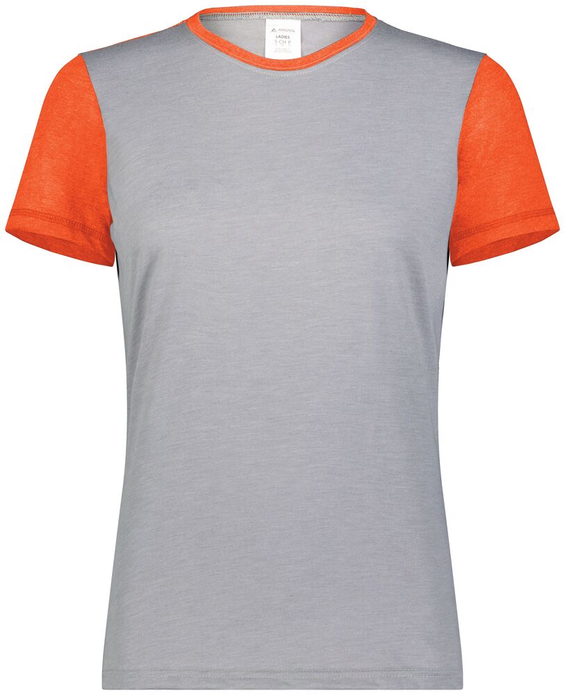 Augusta Sportswear 6878 Ladies Gameday Vintage Ringer Tee Front Fullsize"