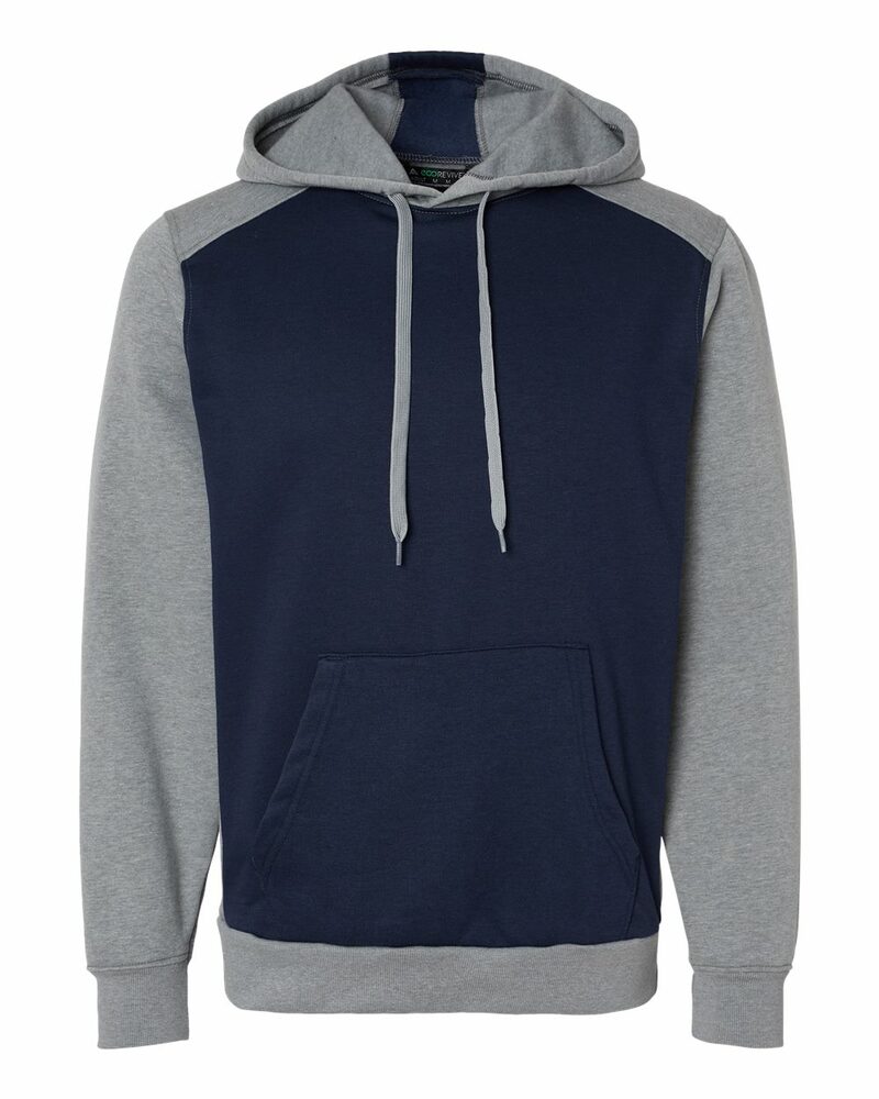 augusta sportswear 6865 unisex three-season fleece hooded pullover Front Fullsize