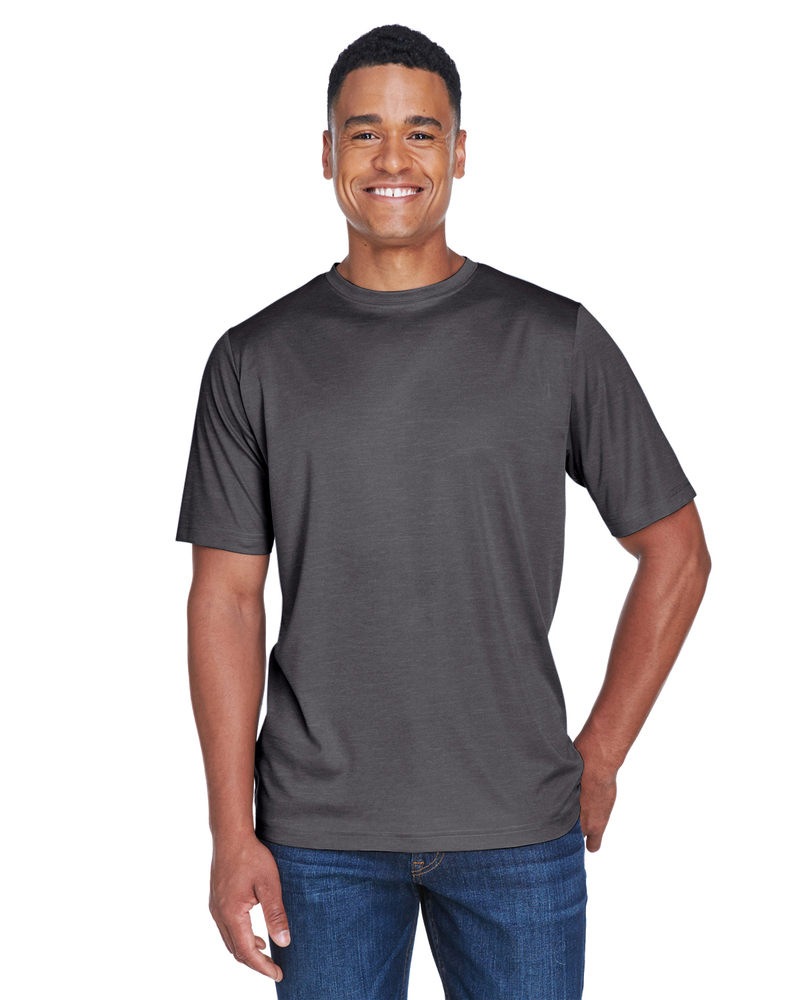 Team 365 TT11H Men's Sonic Heather Performance T-Shirt Front Fullsize"