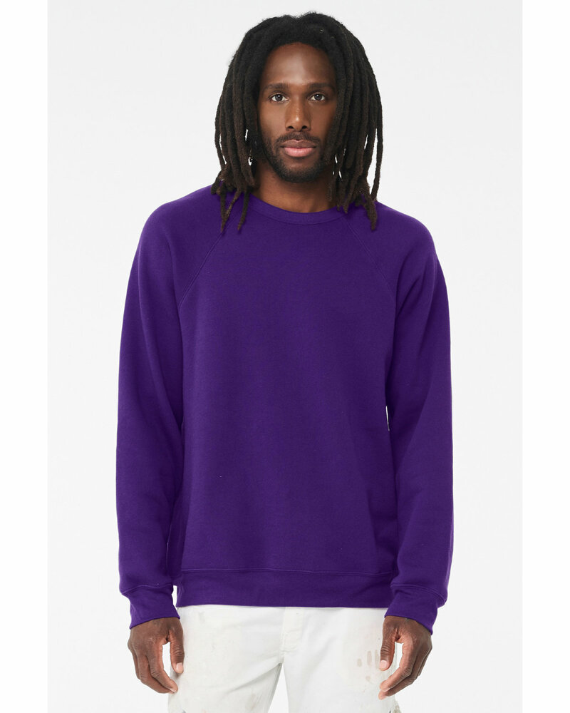 bella + canvas 3901 unisex sponge fleece crewneck sweatshirt Front Fullsize