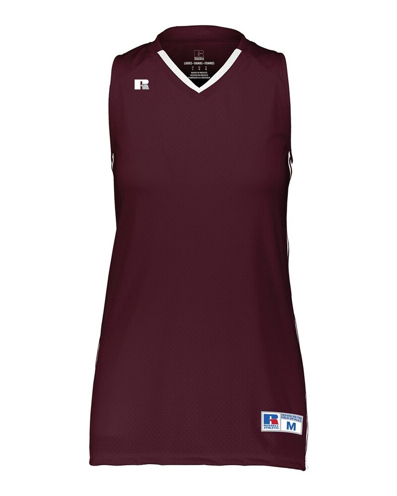 russell athletic 4b1vtx ladies legacy basketball jersey Front Fullsize