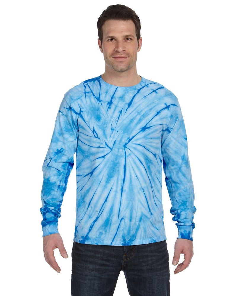 tie-dye cd2000 adult 5.4 oz. 100% cotton long-sleeve t-shirt Front Fullsize