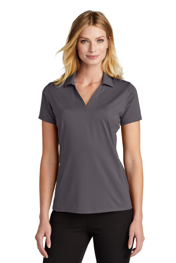 port authority lk398 ladies performance staff polo Front Fullsize