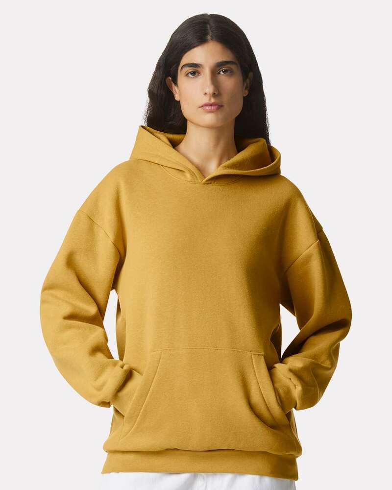 American Apparel RF498 Unisex ReFlex Fleece Pullover Hooded Sweatshirt Front Fullsize"