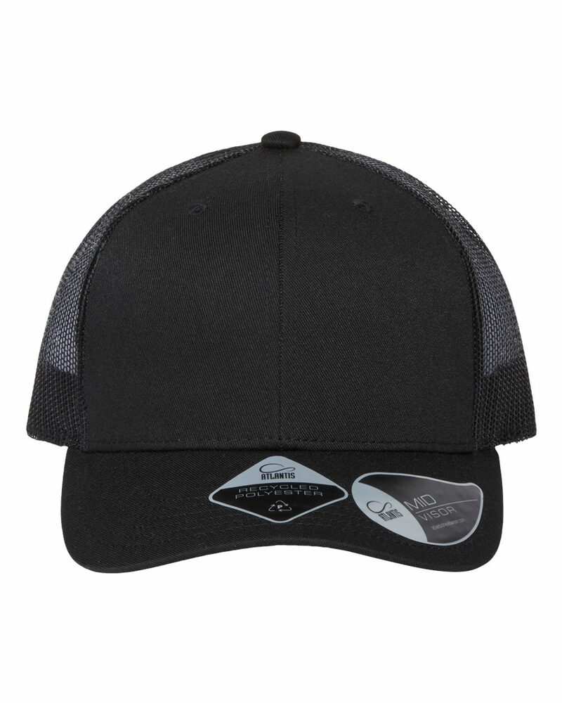 atlantis headwear bryce sustainable trucker cap Front Fullsize