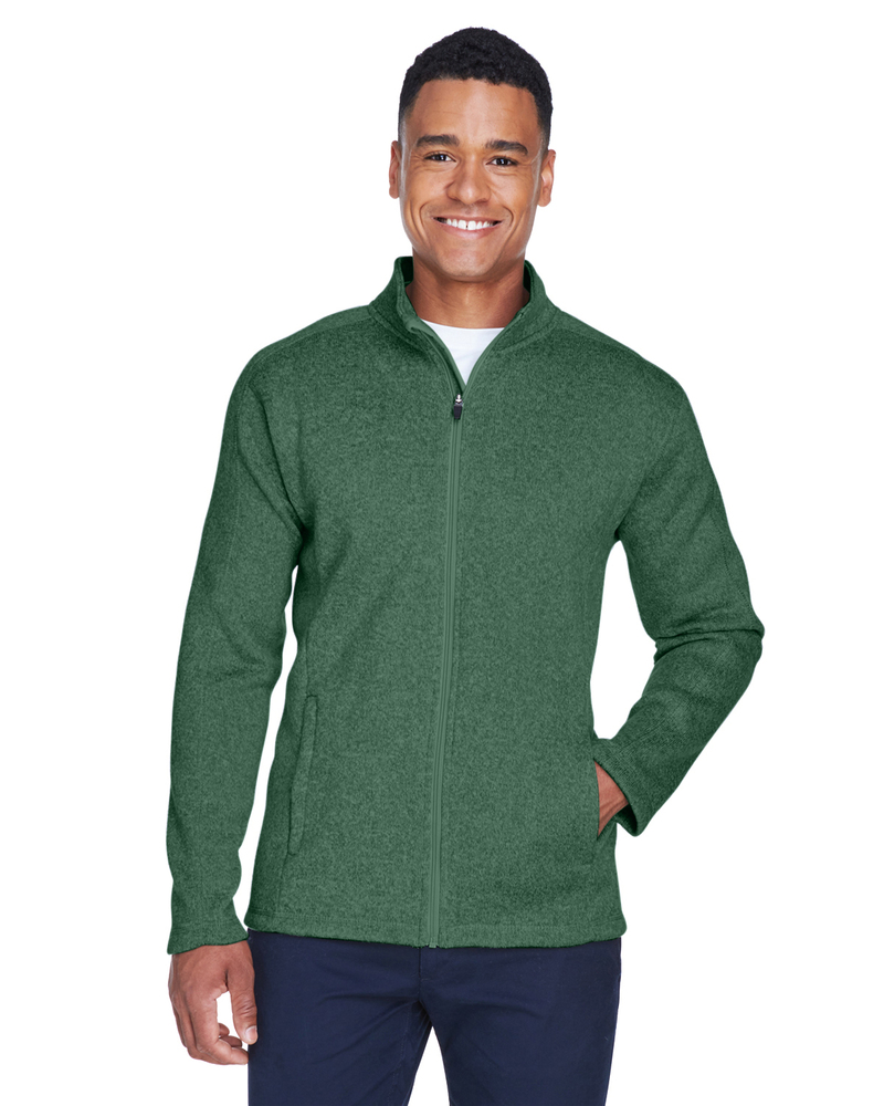 Devon & Jones DG793 Men's Bristol Full-Zip Sweater Fleece Jacket Front Fullsize"