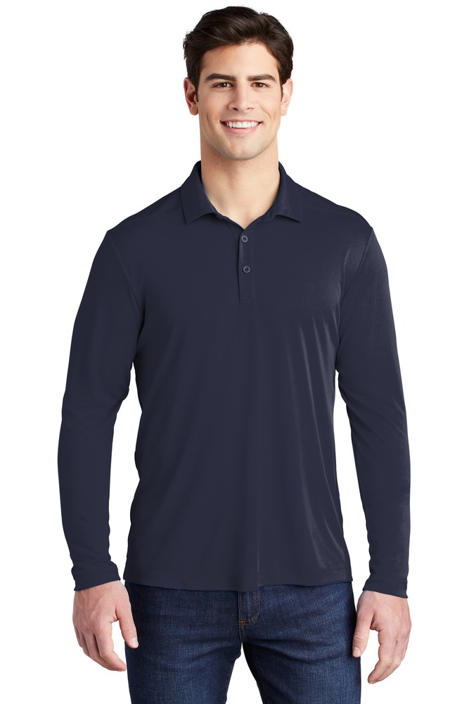 Sport-Tek ST520LS Posi-UV ™ Pro Long Sleeve Polo Front Fullsize"