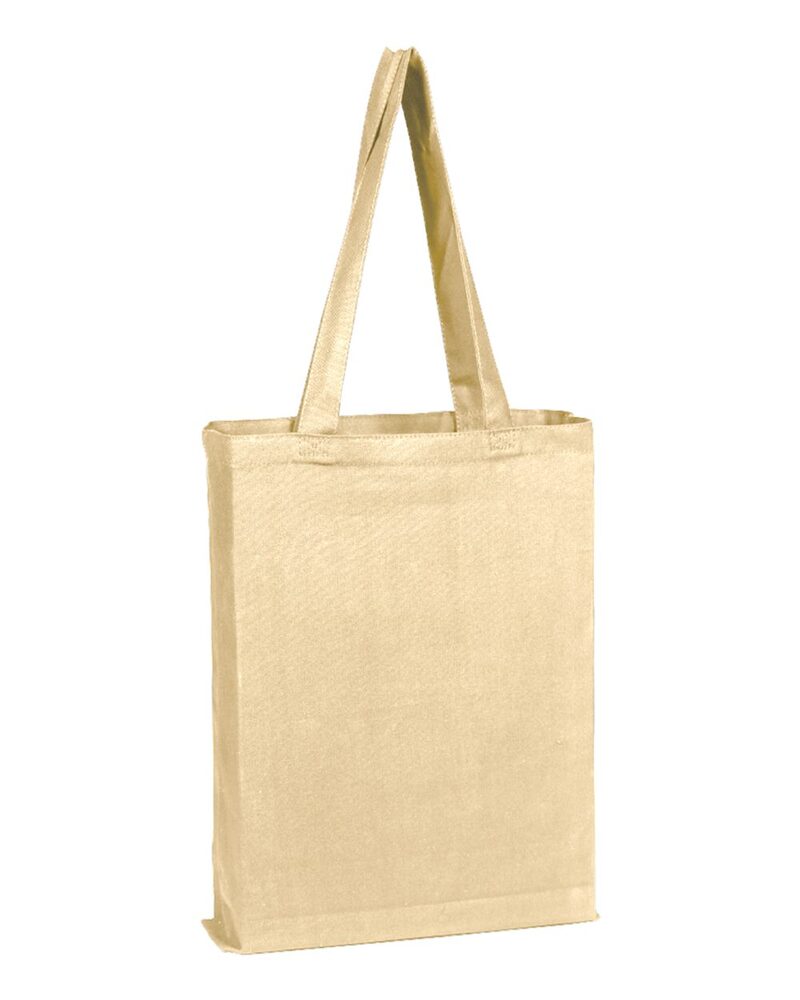 q-tees q800gs canvas gusset promotional tote Front Fullsize