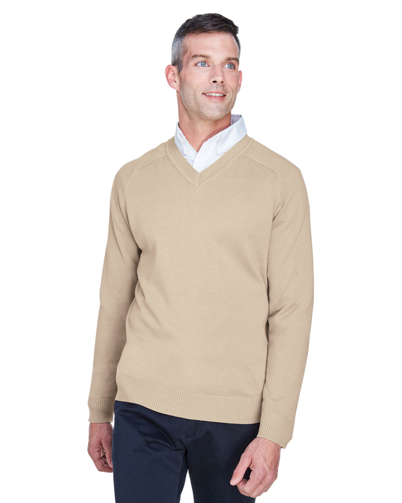 devon & jones d475 men's v-neck sweater Front Fullsize