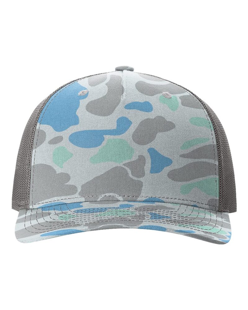 Richardson 112PFP Printed Five-Panel Trucker Cap Front Fullsize"