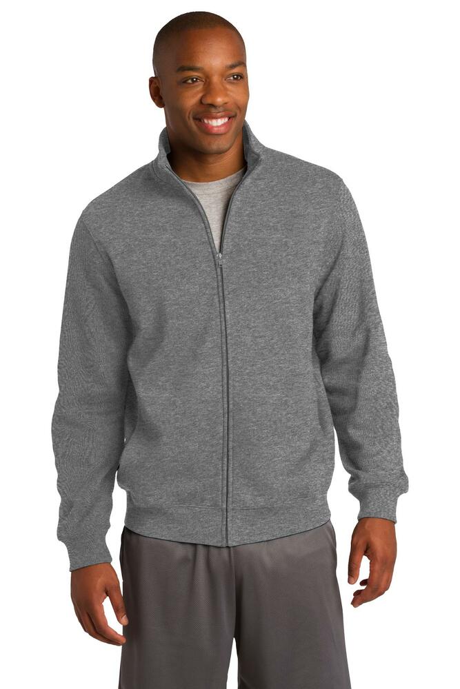 sport-tek st259 full-zip sweatshirt Front Fullsize