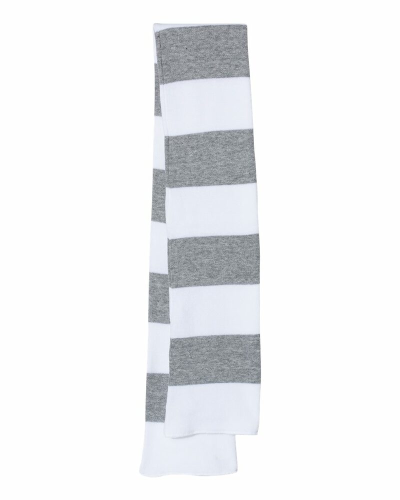 sportsman sp02 rugby-striped knit scarf Front Fullsize