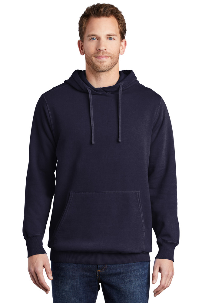 port & company pc098h beach wash ™ garment-dyed pullover hooded sweatshirt Front Fullsize