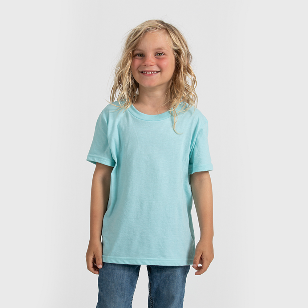 tultex 0235tc youth fine jersey t-shirt Front Fullsize