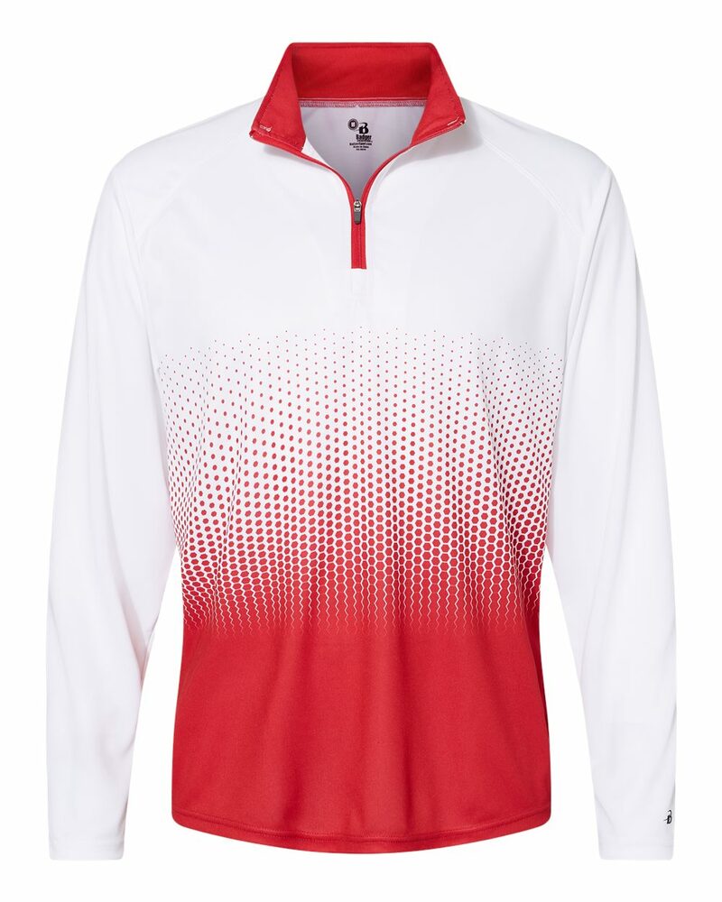 badger sport 4222 hex 2.0 1/4 zip Front Fullsize