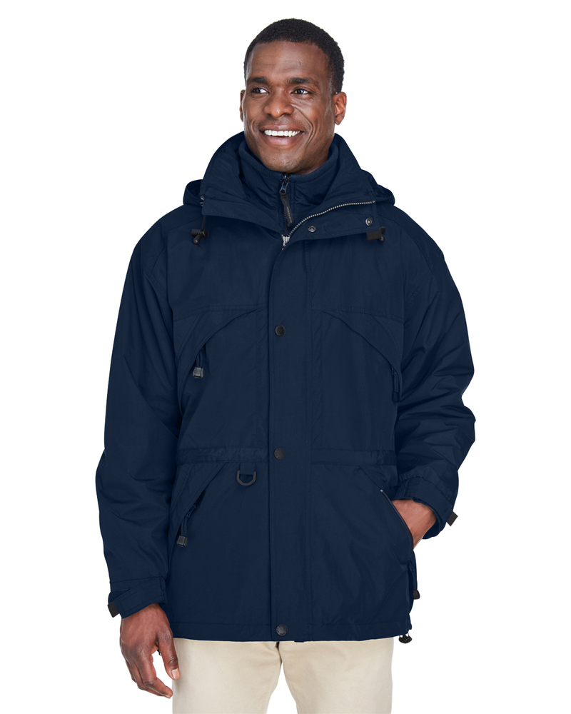 north end 88007 adult 3-in-1 parka with dobby trim Front Fullsize