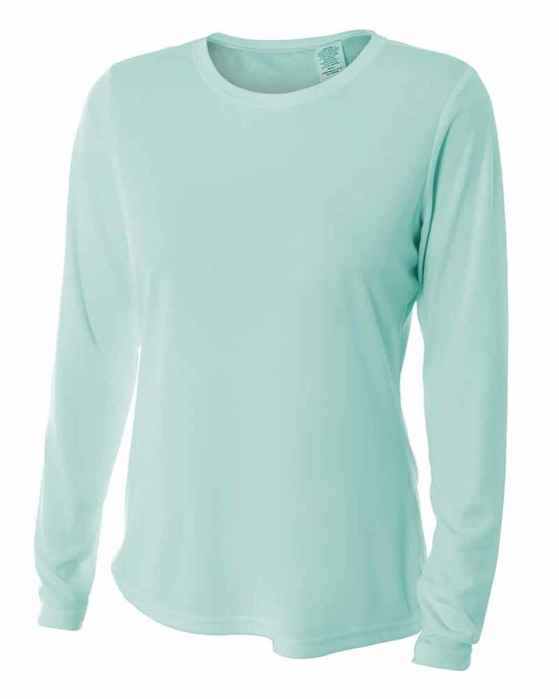 A4 NW3002 Ladies' Long Sleeve Cooling Performance Crew Shirt Front Fullsize"