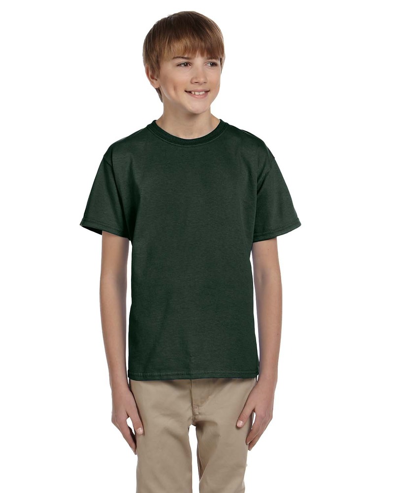 Fruit of the Loom 3931B Youth HD Cotton ™ 100% Cotton T-Shirt Front Fullsize"
