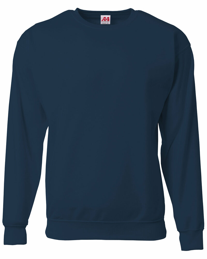 A4 N4275 Men's Sprint Tech Fleece Crewneck Sweatshirt Front Fullsize"