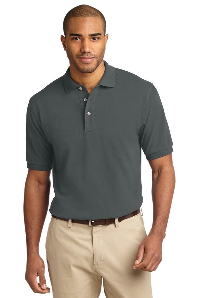 Port Authority K420 Heavyweight Cotton Pique Polo Front Fullsize"