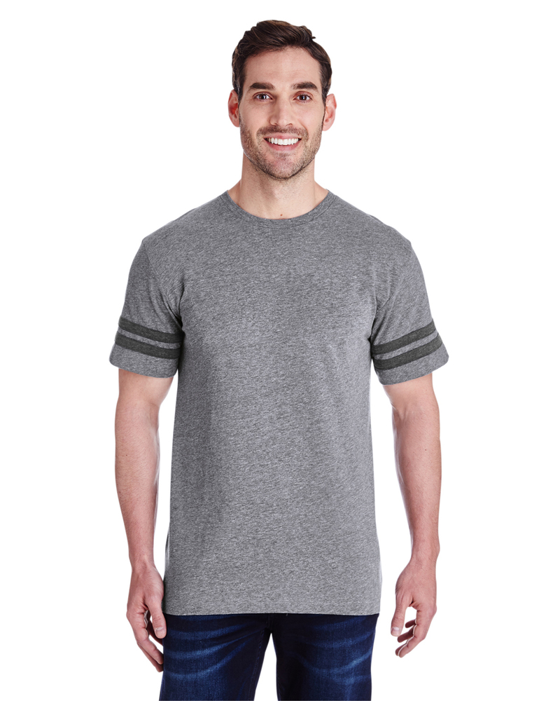 LAT 6937 Football Fine Jersey Tee Front Fullsize"