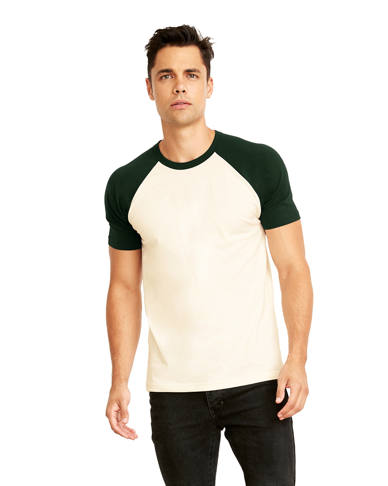 next level n3650 unisex raglan short-sleeve t-shirt Front Fullsize