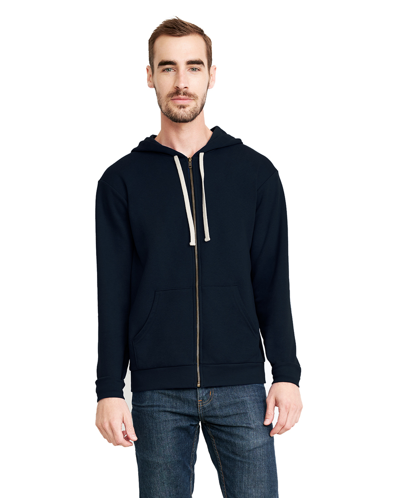 next level 9602 unisex beach fleece full-zip hoodie Front Fullsize