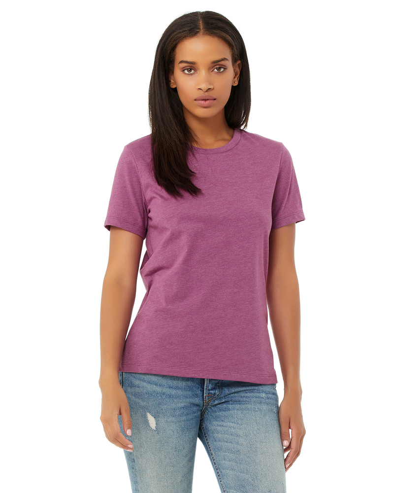 bella + canvas 6400cvc ladies' relaxed heather cvc short-sleeve t-shirt Front Fullsize
