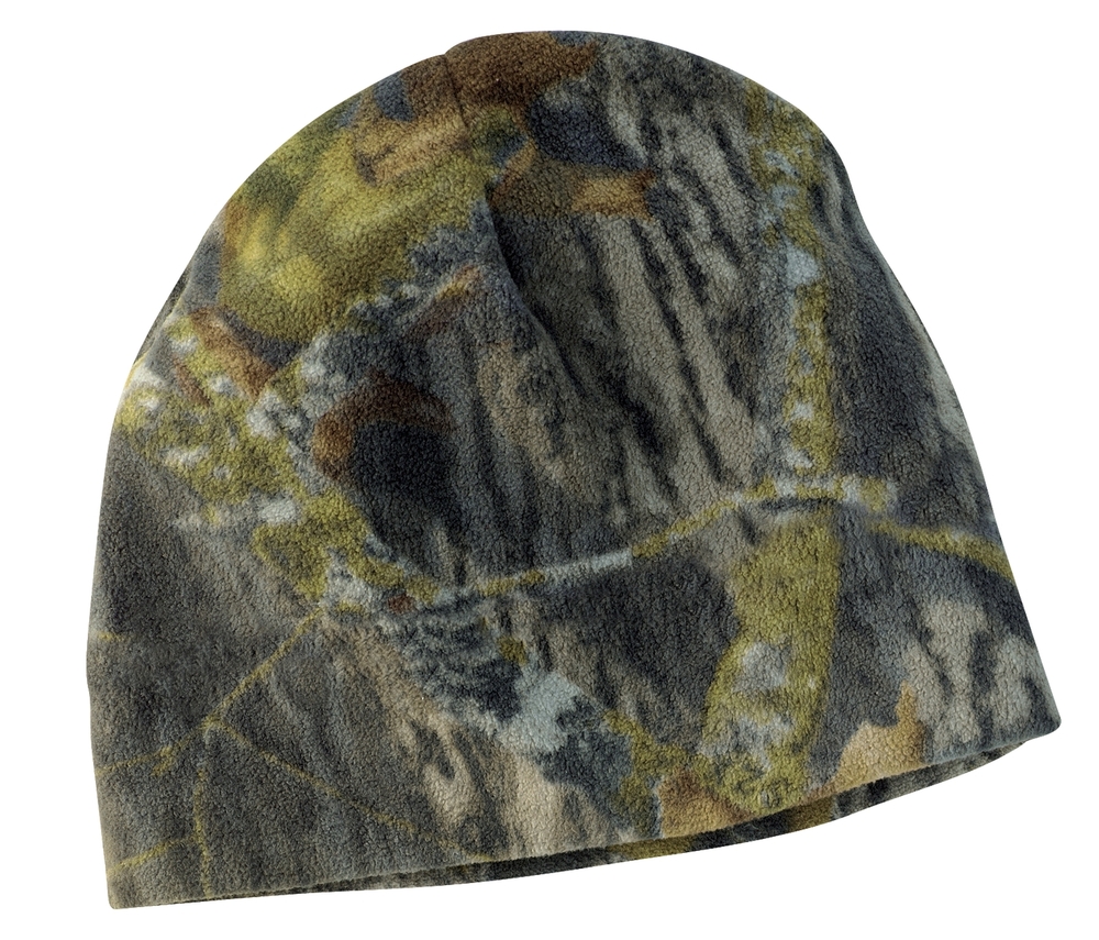 port authority c901 camouflage fleece beanie Front Fullsize