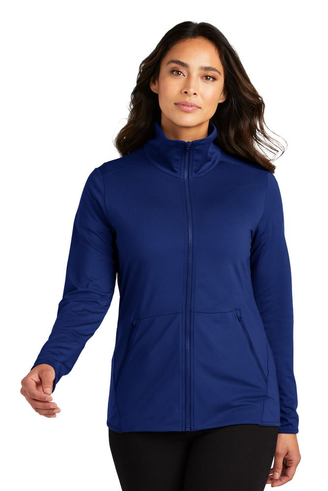 port authority lk595 ladies accord stretch fleece full-zip Front Fullsize