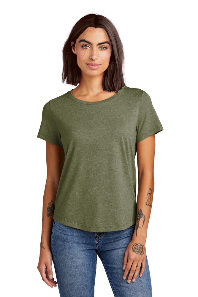 allmade al2015 women's relaxed tri-blend scoop neck tee Front Fullsize