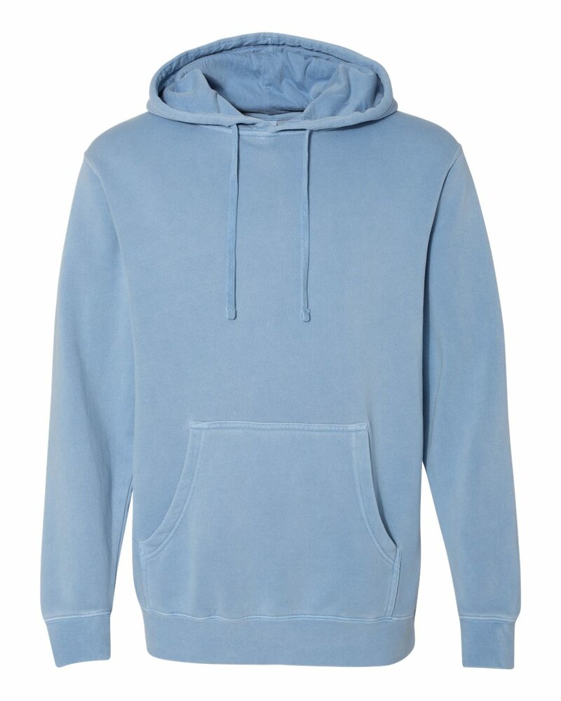 Independent Trading Co. PRM4500 Midweight Pigment-Dyed Hooded Sweatshirt Front Fullsize"
