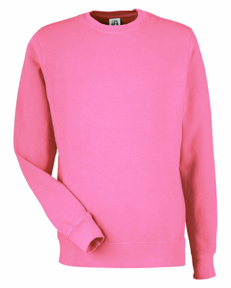 J America 8731JA Unisex Pigment Dyed Fleece Sweatshirt Front Fullsize"