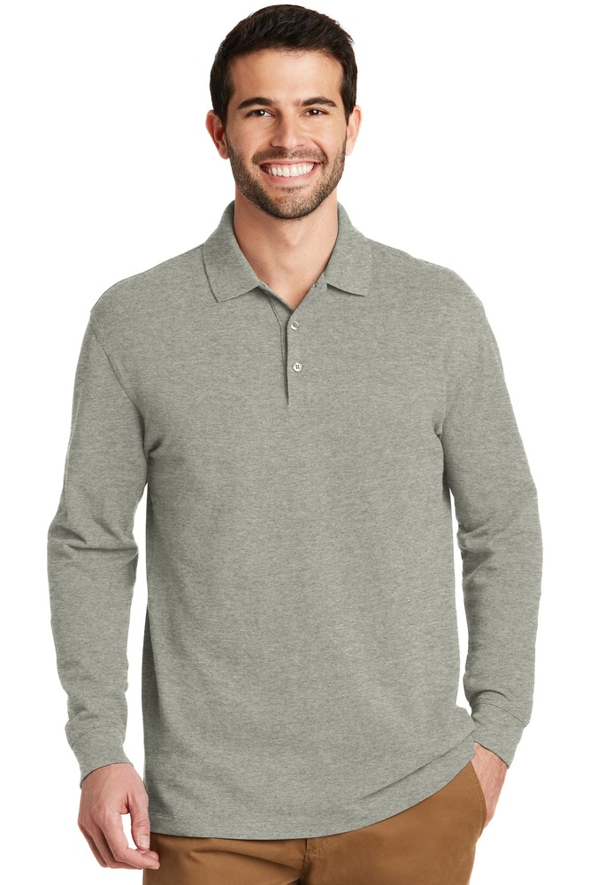 Port Authority K8000LS EZCotton ® Long Sleeve Polo Front Fullsize"