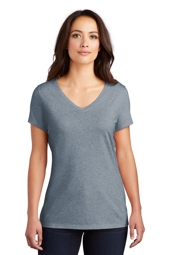 District DM1350L Women's Perfect Tri ® V-Neck Tee Front Fullsize"