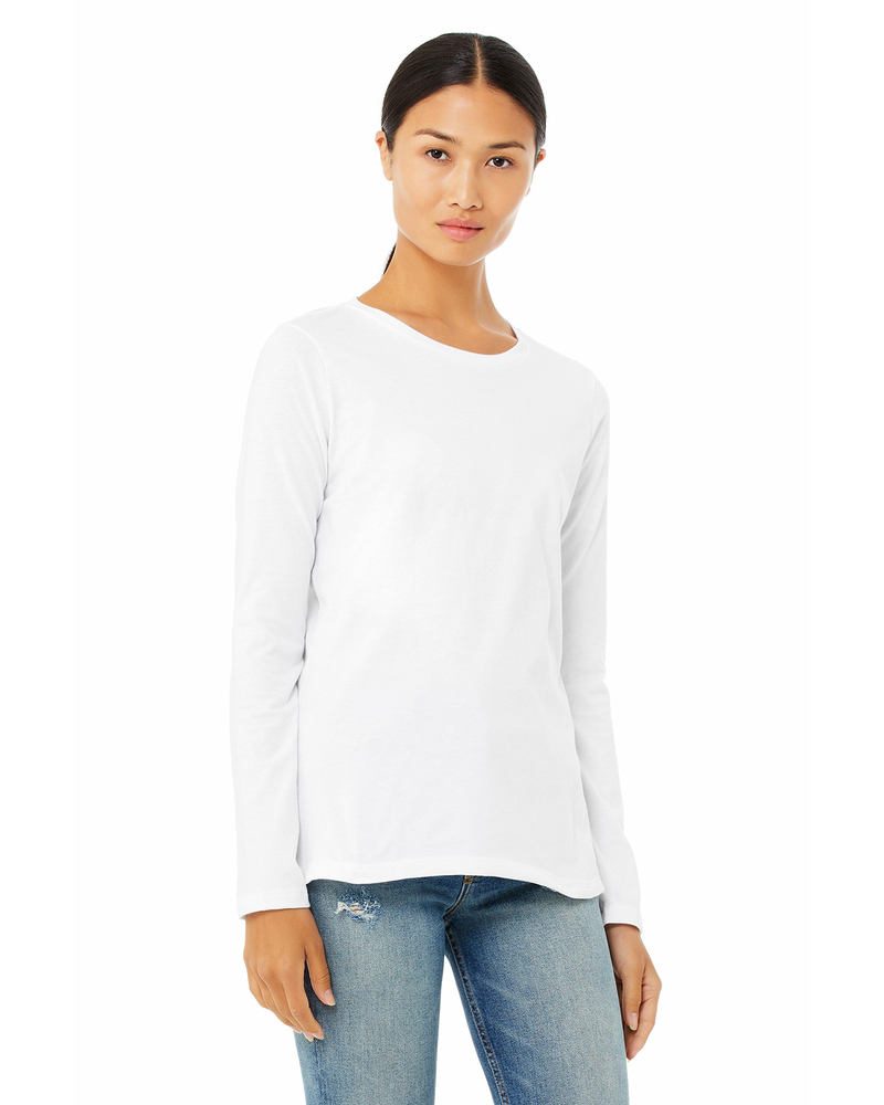 bella + canvas b6500 ladies' jersey long-sleeve t-shirt Front Fullsize