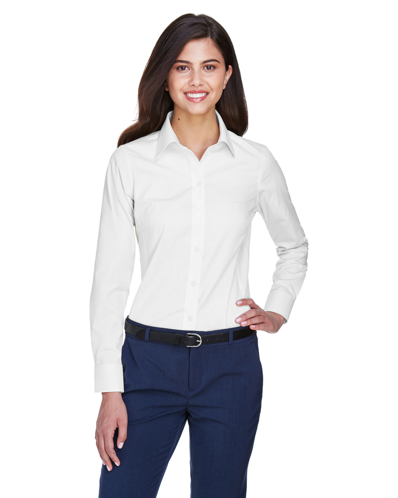 Devon & Jones D630W Ladies' Crown Woven Collection™ Solid Oxford Front Fullsize"