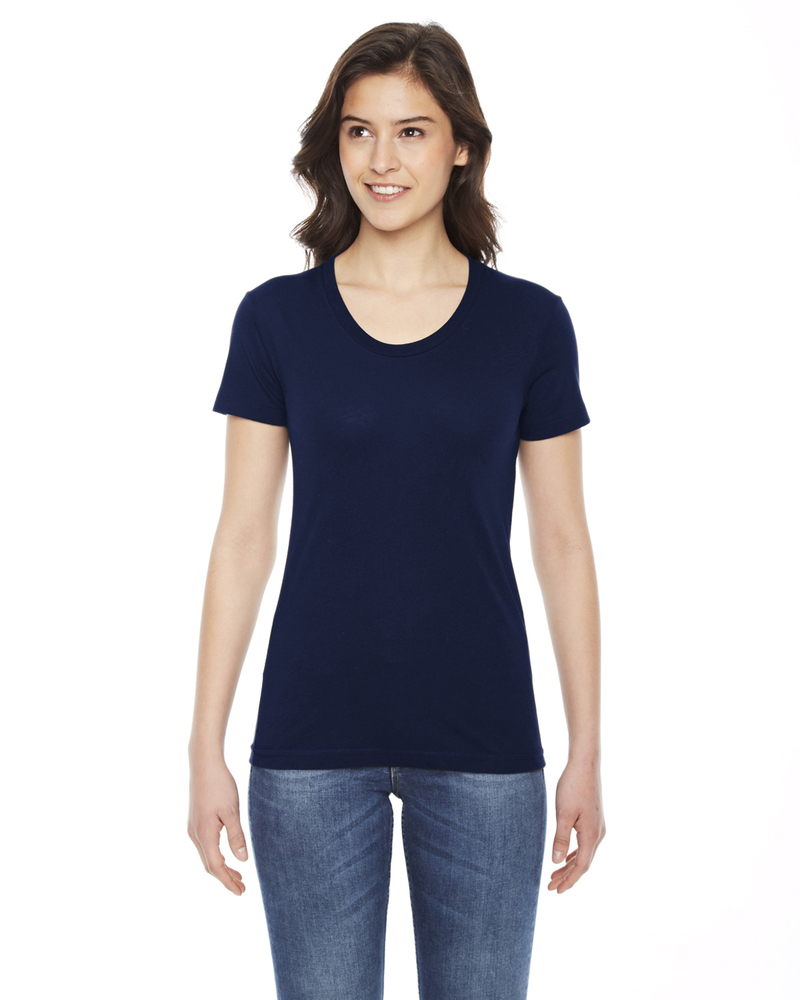 American Apparel BB301W Ladies' Poly-Cotton Short-Sleeve Crewneck Front Fullsize"