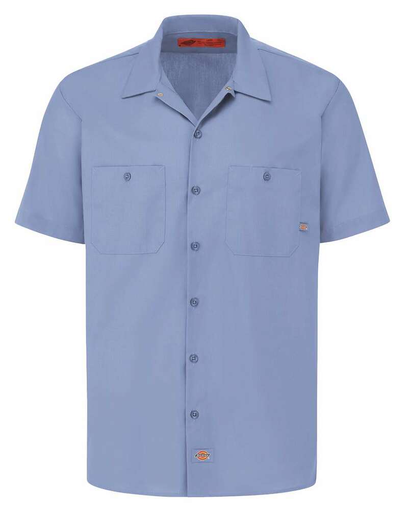 Dickies LS535 Industrial Short Sleeve Work Shirt Front Fullsize"