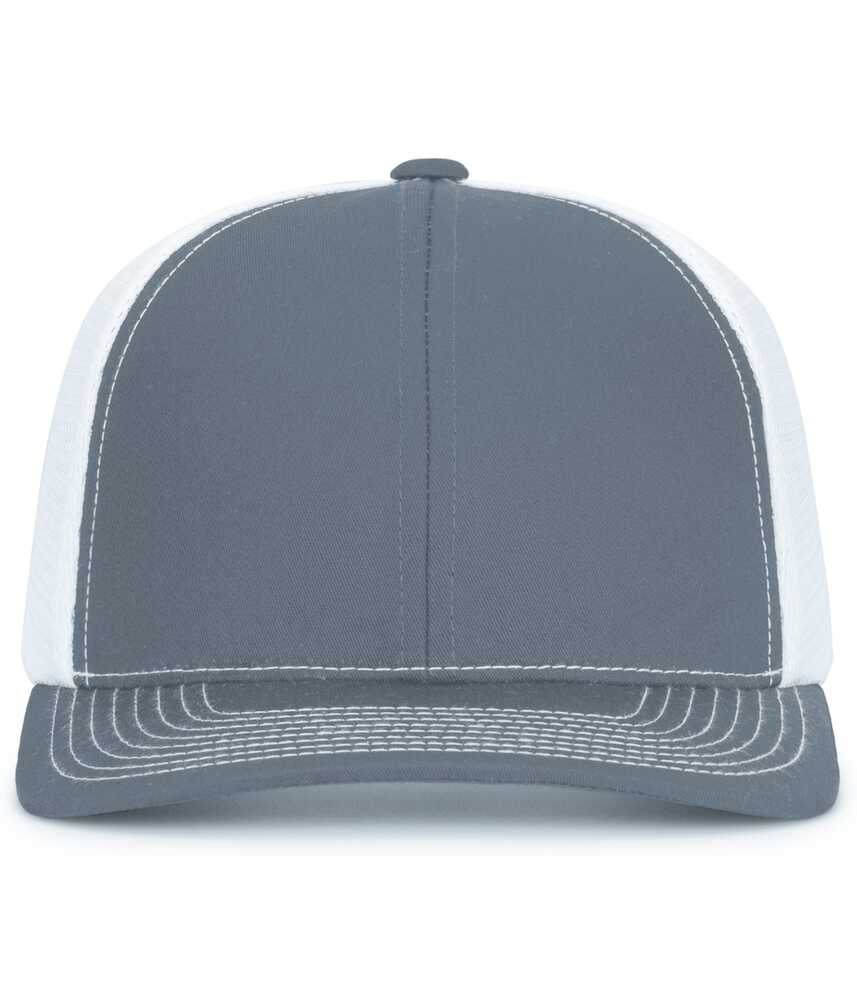 Pacific Headwear P151S Contrast Stitch Trucker PacFlex Snapback Cap Front Fullsize"