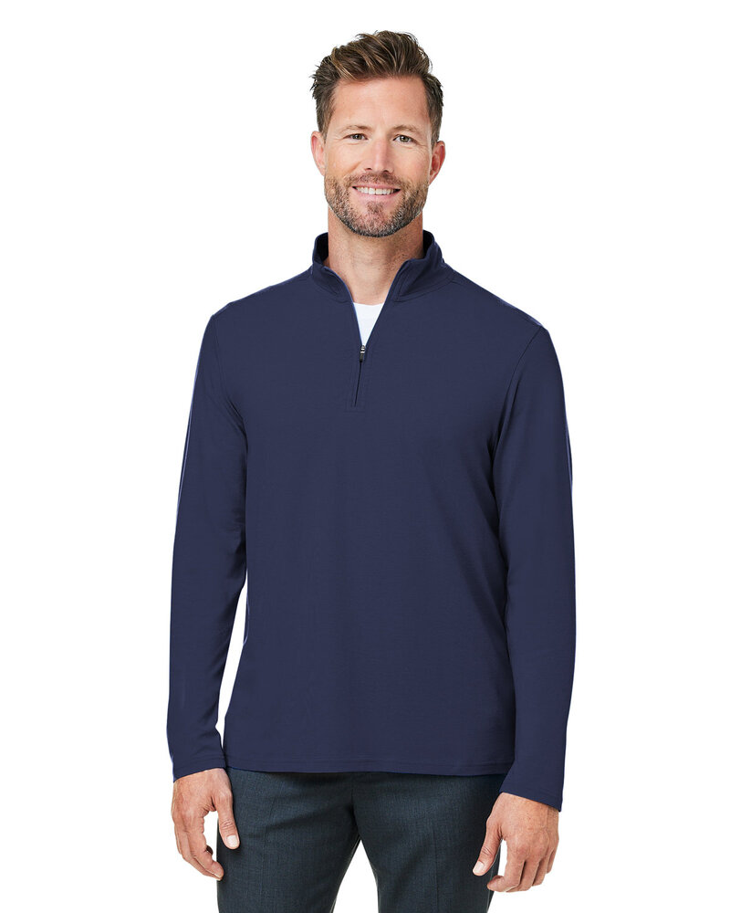 devon & jones dg425 men's raleigh stretch quarter-zip Front Fullsize