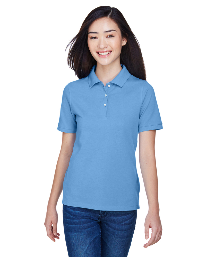 Harriton M265W Ladies' 5.6 oz. Easy Blend™ Polo Front Fullsize"